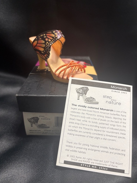Just The Right Shoe Shoes - Just The Right Shoe Monarch Butterfly Heels - Orange and Black